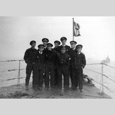 Officers and Crew Aboard